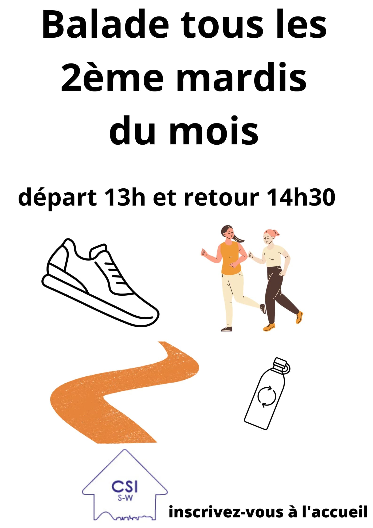 Balade tous les 2ème mardis du mois